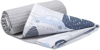 Medi Partners Babydecke Waffle 75x100cm Retro-Autos