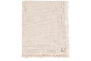 Jollein Wiegendecke Hydrophil 75 x 100 cm Fringe Stripe Biscuit