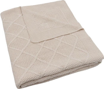 Jollein Wiegendecke 75 x 100 cm Check Knit Oatmeal