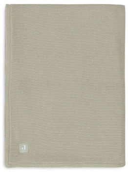 Jollein Wiegendecke 75 x 100 cm Basic Knit Olive Green/Fleece
