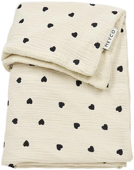 Meyco Baby Meyco Kuscheldecke Musselin 75x100 cm Sweet Heart Soft Sand