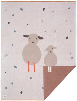Lässig Laessig Knitted Tiny Farmer Sheep Decke