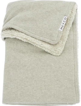 Meyco Knit Basic Fleece-Kinderbettdecke 100 x 150 cm Sand Melange