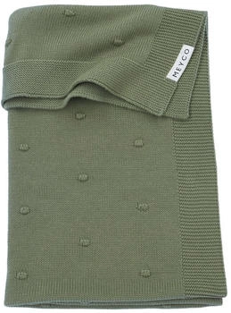 Meyco Mini Knots Bettdecke Forest Green 100 x 150 cm