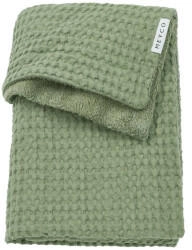 Meyco Waffel Teddy Kinderbettdecke 100 x 150 cm Olive Green