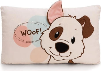 NICI Rechteckiges Kissen Hund weiß