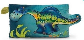 NICI Rechteckiges Kissen Dino Snackilus