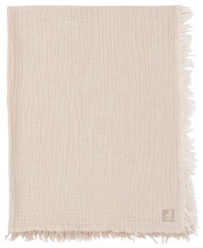 Jollein Babybettdecke 120 x 120 cm Fringe Stripe Biscuit/Ivory