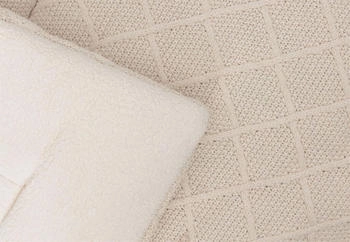 Jollein Krabbeldecke 75 x 95 cm Check Knit Oatmeal