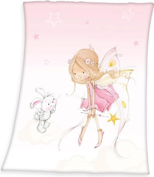 Herding Fleece Kinderdecke Little Fairy rose 130x160 cm