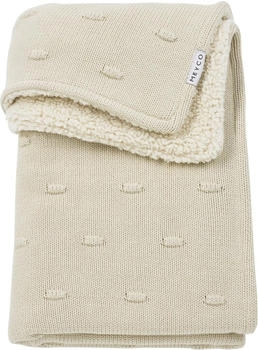Meyco Kuscheldecke Teddy 75 x 100 cm Knots Soft Sand