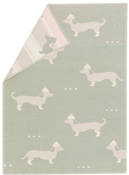 David Fussenegger Lena Babydecke 75x100 cm Dachshund Light Green