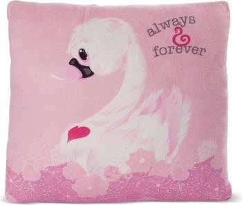 NICI 48275 Kissen Love Schwan weiß 30x30cm