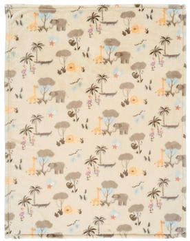 Alvi Babydecke Mikrofaser 75 x 100 cm Jungle
