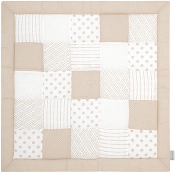 emma & noah Krabbeldecke Patchwork 200x200 cm Essential beige