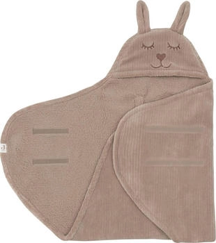 Jollein Wickeldecke Milky Coffee Bunny Cloudy Rib