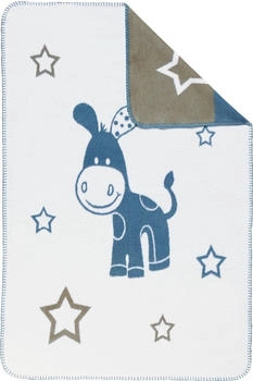 Erwin Müller Babydecke blau 75x100 cm