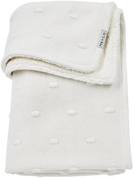Meyco Bettdecke Knots Teddy 100 x 150 cm Offwhite