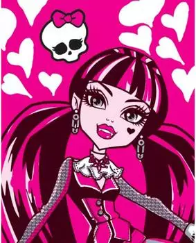 Beronage Monster High Beauty Pink Fleece-Decke 110x140cm (805445)