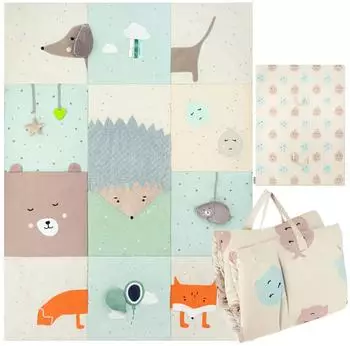 Momi VOLPI Sensorische Spielmatte 120x160cm, faltbar (MAED00019)