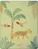 Biederlack Babydecke Wildlife 75x100cm, Baumwolle/Polyester, grün/gelb