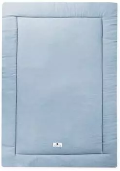 Julius Zöllner Krabbeldecke Musselin denim 95x135 cm