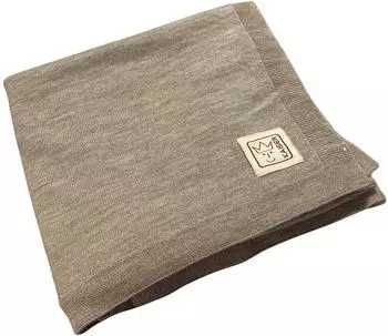 Kaiser Babydecke Wool Plain aus Merino-Wolle 80x100 cm light beige melange