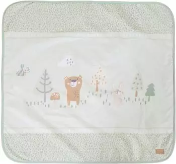 Roba Woodland Buddies Babydecke, Baumwolle & Fleece, 80x80cm (306100S283)