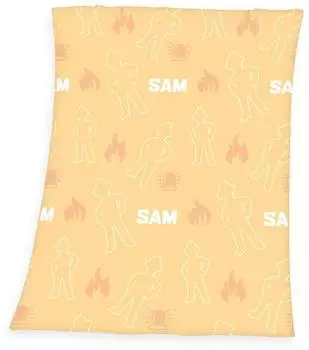 Herding Feuerwehrmann Sam Flanell-Fleecedecke Glow in the Dark 130x160cm
