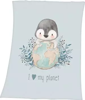 Herding Babybest Pinguin Kuscheldecke Microfaser 75x100cm (1440229014412)