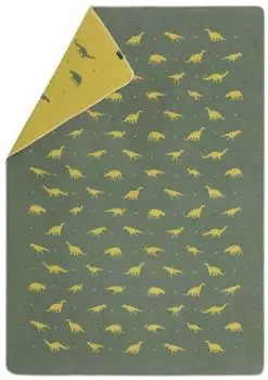 David Fussenegger JUWEL Kinderdecke Dinos Allover efeu, 200x140cm (6848/55)