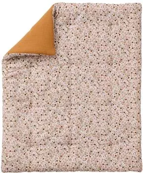 Vertbaudet Flora Spielmatte Baumwolle karamell, 100x100cm