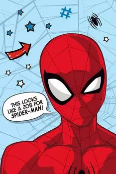 Jerry Fabrics Spiderman Flauschdecke 100x150cm (24926)