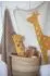 David Fussenegger LILI Babydecke mit Stickerei Giraffe, rohweiß