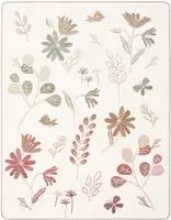 Biederlack Babydecke "Babydecke Wild Flowers" 75 x 100, mit Zierstich