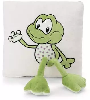 NICI Fridolin Frog Pl&uuml;schkissen quadratisch 30x30cm (62283)