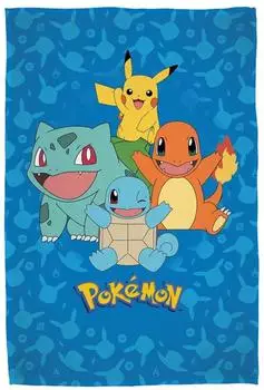 Herding Starter Pokémon Flanell-Fleecedecke 130x160cm (7594201035)