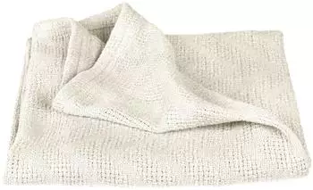 Roba Seashells Oyster Babydecke 80x80cm, Bio-Baumwolle, ecru (306113G281)