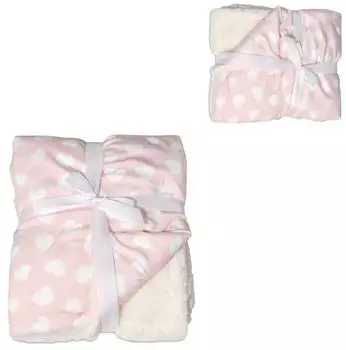 Cangaroo Babydecke Shaggy 105x75cm, rosa (108059)