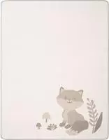 Biederlack Babydecke "Babydecke Foxy" 75 x 100, mit Zierstich