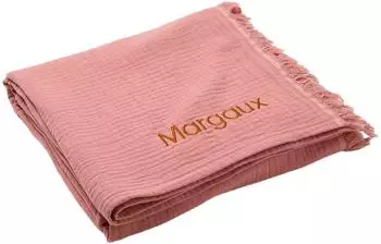 Vertbaudet Babydecke Musselin Bio-Baumwolle, rosa