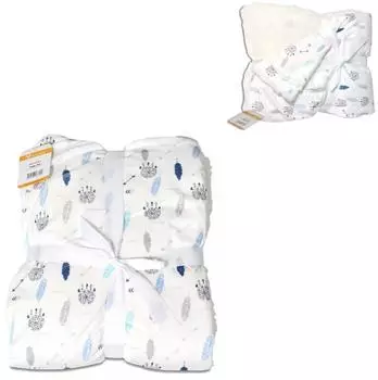 Cangaroo Babydecke Shaggy 105x75cm blau (108061)