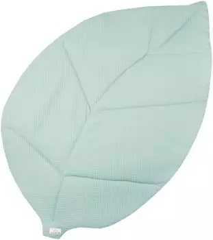 Julius Zöllner Krabbeldecke Blatt Waffelpiqué lagoon (9530052612)