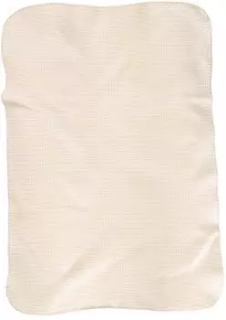 Biederlack Babydecke Cotton 75x100cm, Baumwolle, natur, mit Zierstich