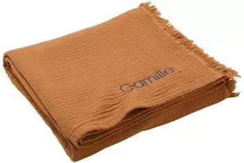 Vertbaudet Babydecke Musselin Bio-Baumwolle, karamell