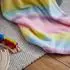 Lumaland Kuscheldecke Regenbogen-Design Fleece 75x100cm (02368)