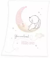 Baby Best Babydecke "Little Bunny" mit niedlichem H&auml;schendesign, Kuscheldecke