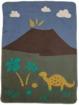 David Fussenegger Mila Babydecke "Dinos" 75x100cm efeu (0216/55)