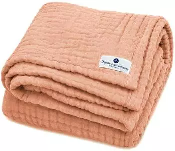 Nordic coast company Babydecke Musselin 75x75cm karamell (220-10-1588)