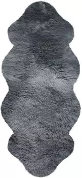 Heitmann Felle Lammfell KK 1,5 Teppich grau 140x68cm (151GR)